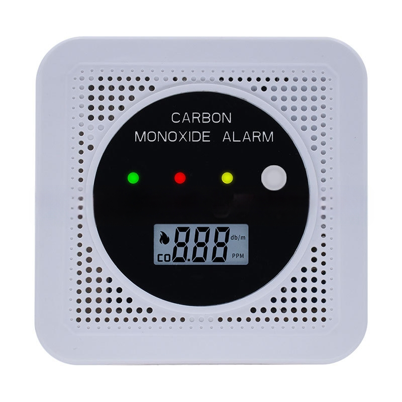 Комбиниран детектор за въглероден оксид и дим, 360° детекция, проводен, стенен монтаж, обхват 30 m², захранване 4.5V