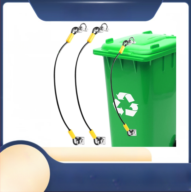 XJB005 Nerūdijančio plieno lauko trosinės spynos šiukšlių dėžei – atspari korozijai, atspari graužikams, skirstymui.