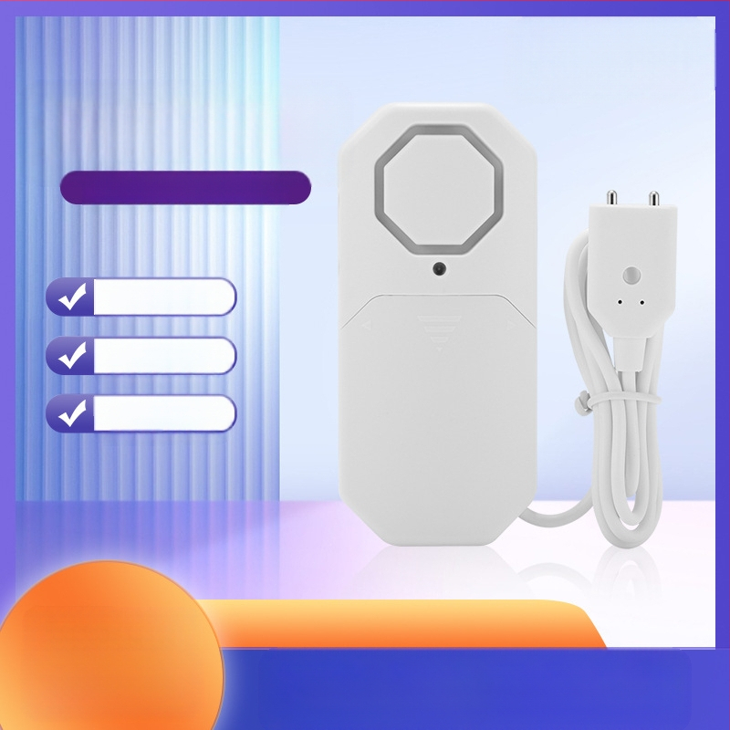 Детектор за ниво на водата с аларма WS-02, монтажен тип, безжична комуникация, аларма на място, работа на 3V