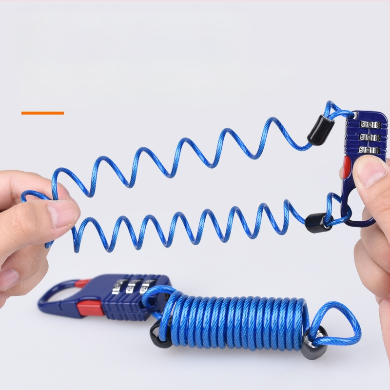 Μηχανική κλειδαριά κατά της κλοπής για κράνος και καλάθι ποδηλάτου, μοντέλο 985, πάχος ράβδου 2.5, καθολικό στυλ