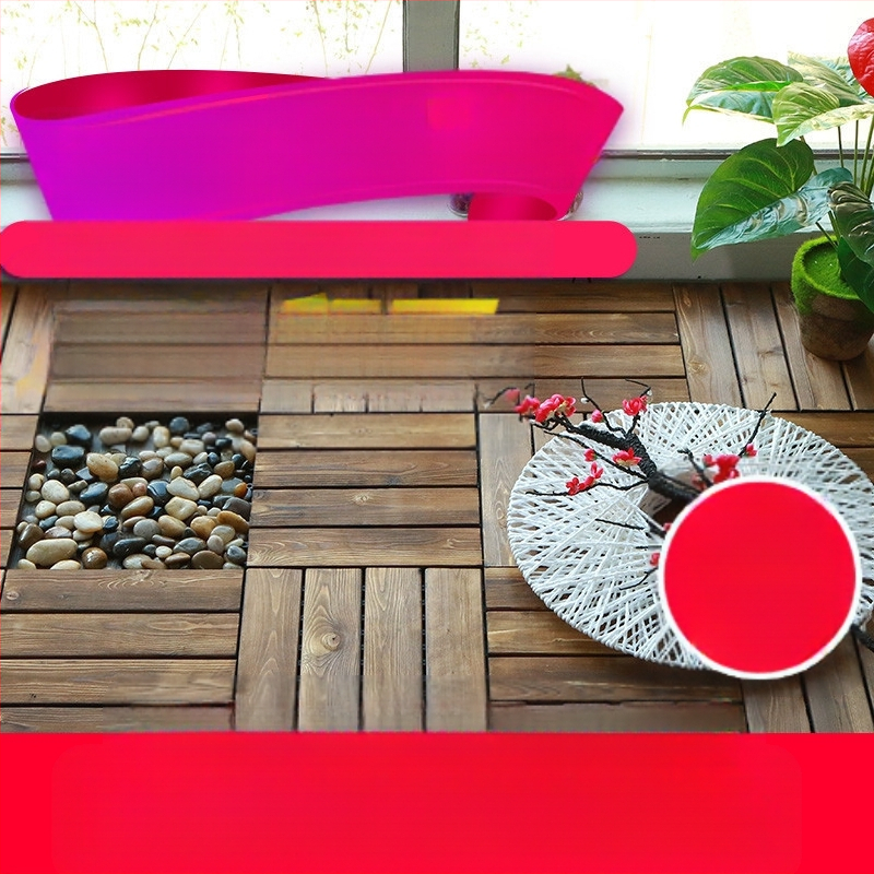 Карбонизирана борова дървена настилка, високо качество, пасторален стил