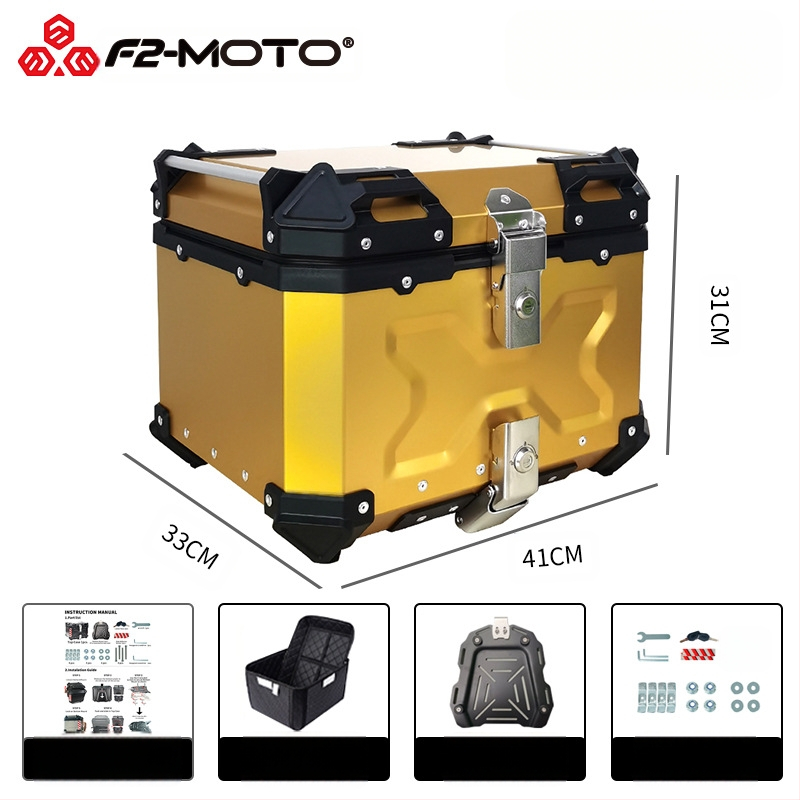 Алуминиев мотоциклетен багажник 45L, разглобяем, универсален