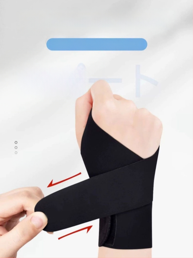 Регулируема киткова ортеза от спандекс – тънък дизайн, за бадминтон (материал: спандекс; спорт: бадминтон; категория: киткова ортеза; универсално приложение)