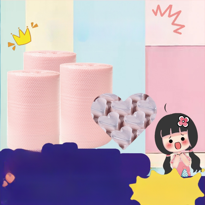 Burbulinės plėvelės rulonas, itin stora, plotis 60 cm × ilgis 36 m, vidutiniai burbulai, skersmuo 1,5 cm, aukštis 3 mm