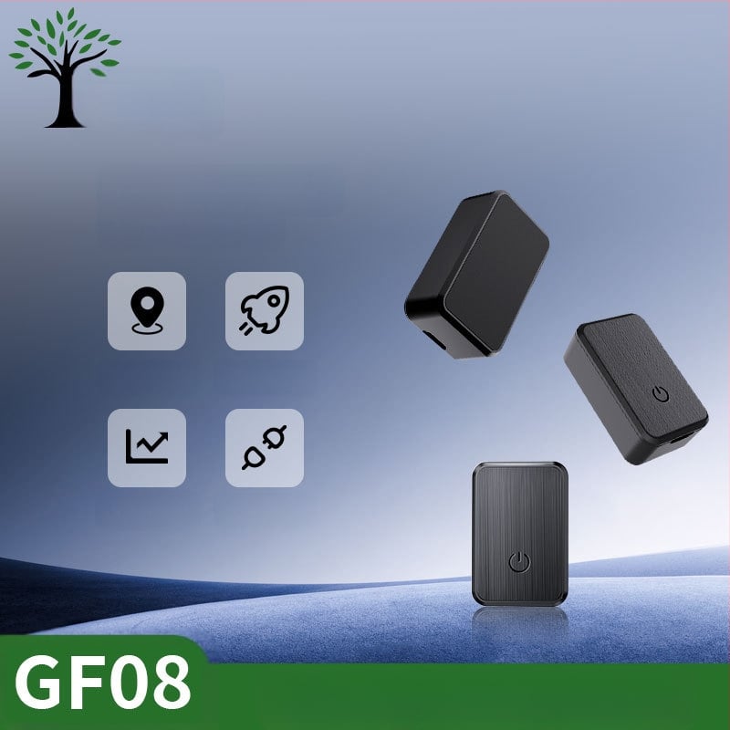 GF08 Transportlīdzekļa GPS lokators ar 5 m pozicionēšanas precizitāti; brīdinājuma režīmi: vibrācija, mobilo brīdinājums, ģeofence, pārkāpuma ātrums; 72 stundas polimēru akumulatora; iebūvēta antena; kartes Google, Gaode, Baidu