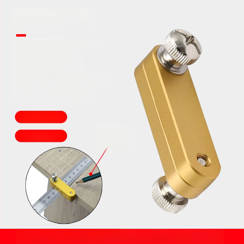 Метална линейка с регулируем ограничител и указател за маркиране за дърводелство – модел 5090