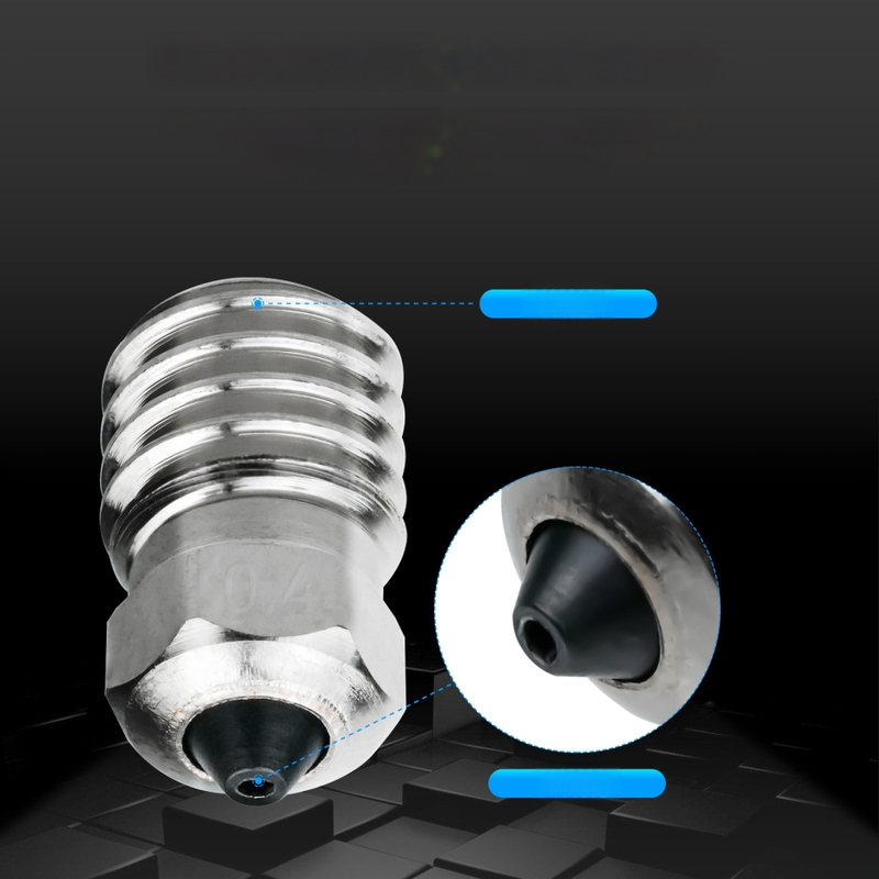 X1/P1 горещ край, биметален закален стоманен накрайник, хром-циркониев меден сплав, износоустойчив и устойчив на високи температури, печатна глава