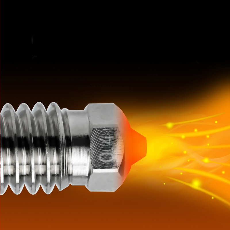X1/P1 горещ край, биметален закален стоманен накрайник, хром-циркониев меден сплав, износоустойчив и устойчив на високи температури, печатна глава