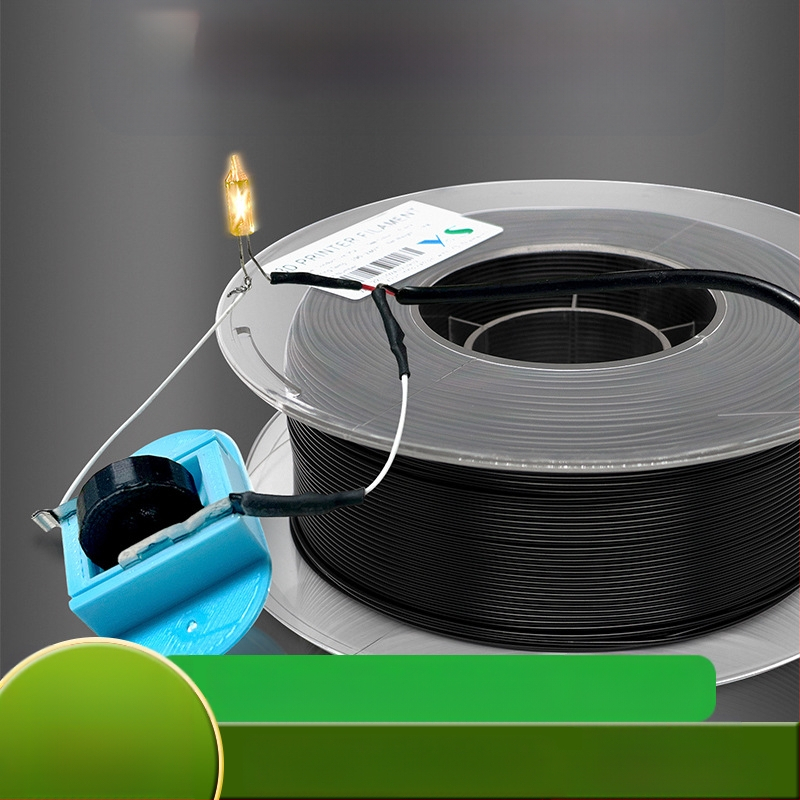 3D принтер филамент – проводим PLA, дължина 340 м, кръгло сечение, антистатично приложение и електронно екраниране