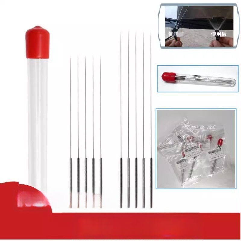 Неръждаема стомана дюзна прочистваща игла – за дюзи на спрейове, автомобилни чистачки и електрически инжекционни вентили
