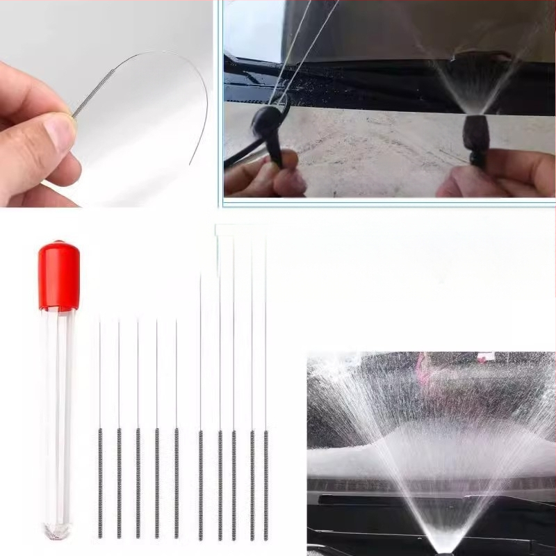 Неръждаема стомана дюзна прочистваща игла – за дюзи на спрейове, автомобилни чистачки и електрически инжекционни вентили