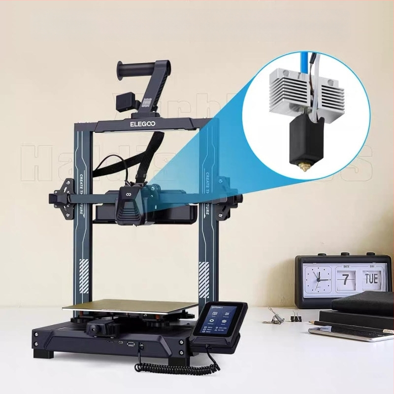 Neptune 4 Plus/Max Ceramic Hotend Printing Kit with High-Temperature Brass Hardened-Steel Nozzle