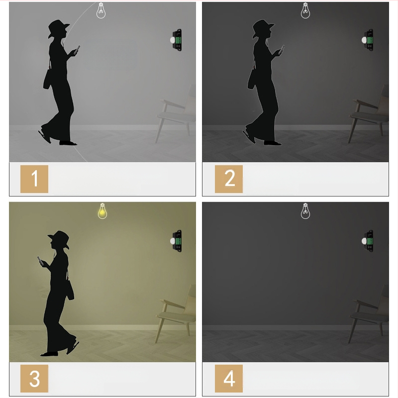 Vidaus PIR kūno jutiklis, 12–24 V DC, 30 s delsos laikas, dienos šviesos jutiklis, lubų/ sienos montavimas, skirtas koridoriams