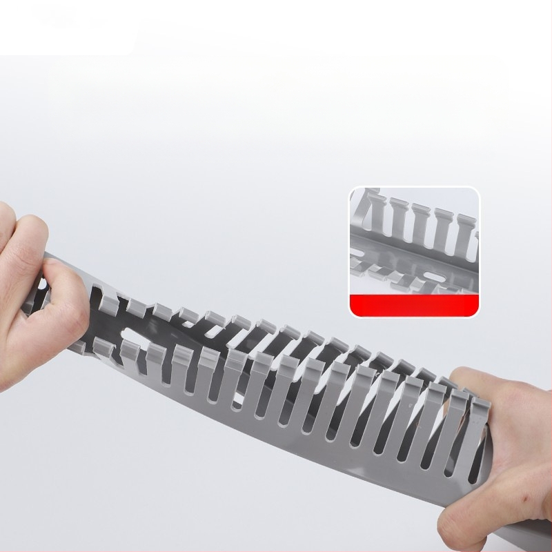 Κανάλι καλωδίωσης PVC βιομηχανικού τύπου με υψηρή αντοχή και μόνωση αντίφλόγας, κατάλληλο για πίνακες διανομής και ελέγχου