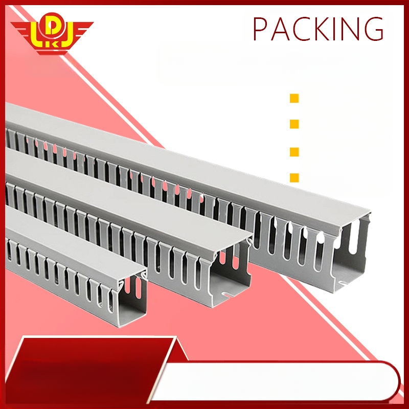 Κανάλι καλωδίωσης PVC βιομηχανικού τύπου με υψηρή αντοχή και μόνωση αντίφλόγας, κατάλληλο για πίνακες διανομής και ελέγχου