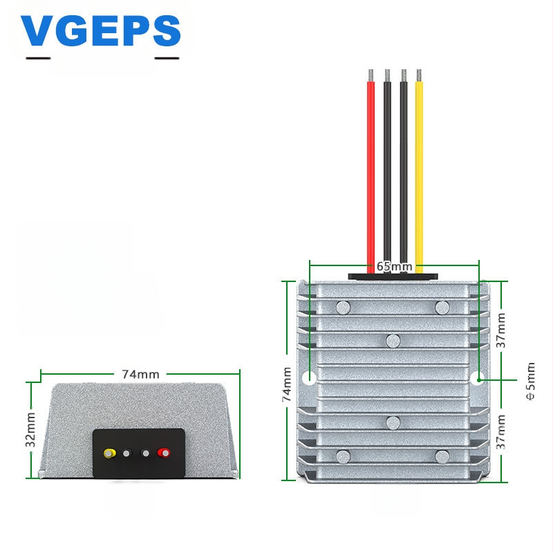 Μονάδα DC-DC boost μετατροπής, είσοδος 12V, έξοδοι 13.8/15/19/24/28V, 0–120W, -40°C έως 80°C, CE RoHS, ρυθμιζόμενη τροφοδοσία αυτοκινήτου