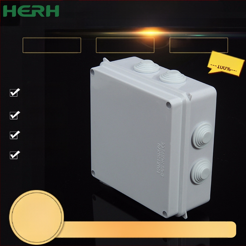 Kabeļu sadales kaste IP65, ūdensizturīga ABS plastmasas korpuss ar noslēgšanas dizainu pret mitrumu un putekļiem