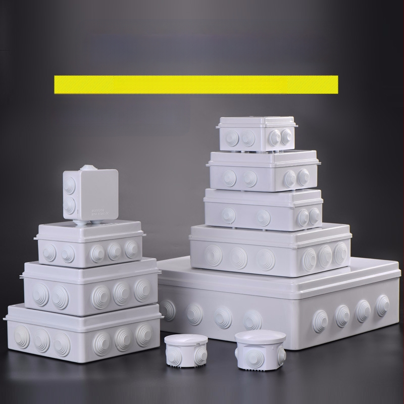 Kabeļu sadales kaste IP65, ūdensizturīga ABS plastmasas korpuss ar noslēgšanas dizainu pret mitrumu un putekļiem