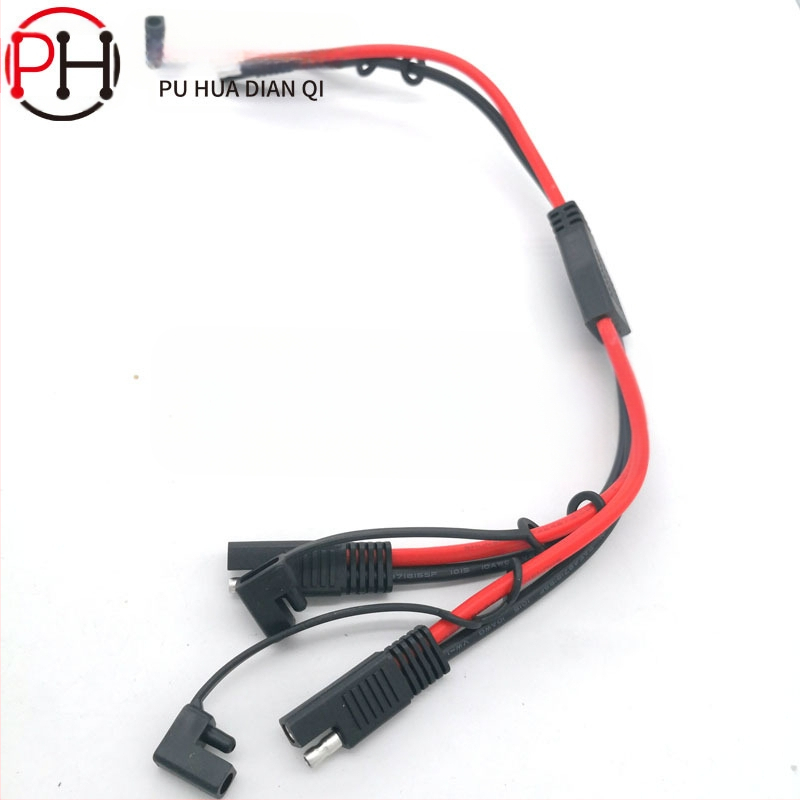 SAE skirstomasis kabelis 1-2, 10 AWG maitinimo laidas, ETL sertifikatas, automobilių saulės baterijų jungtis