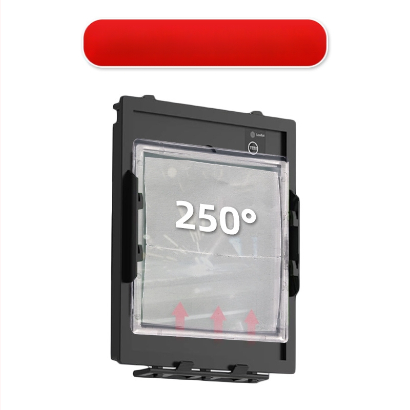 Metināšanas maska ar PC lēcu, PC materiāls, dioptriju diapazons 0.75–3.00, tonēšanas diapazons 75–300, galvas uzlikšanas stils