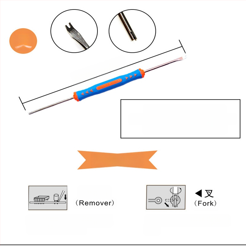 6-in-1 litavimo įrankių rinkinys, 6 dalių rinkinys elektroninėms plokštėms, chrom-vanadžio plienas, metrinis standartas, telekomunikacijų priežiūra