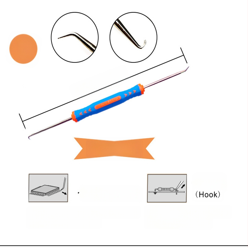 6-in-1 litavimo įrankių rinkinys, 6 dalių rinkinys elektroninėms plokštėms, chrom-vanadžio plienas, metrinis standartas, telekomunikacijų priežiūra