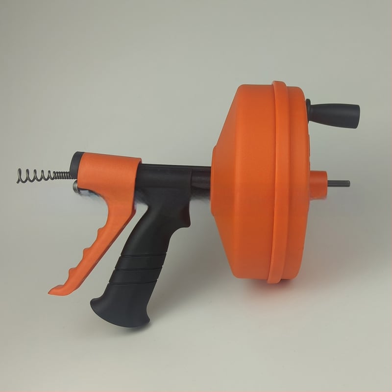 Tualeto ir virtuvės vamzdžių ploviklis, dviguba galia (automatinis ir rankinis), PP plieninė viela, 1 vnt