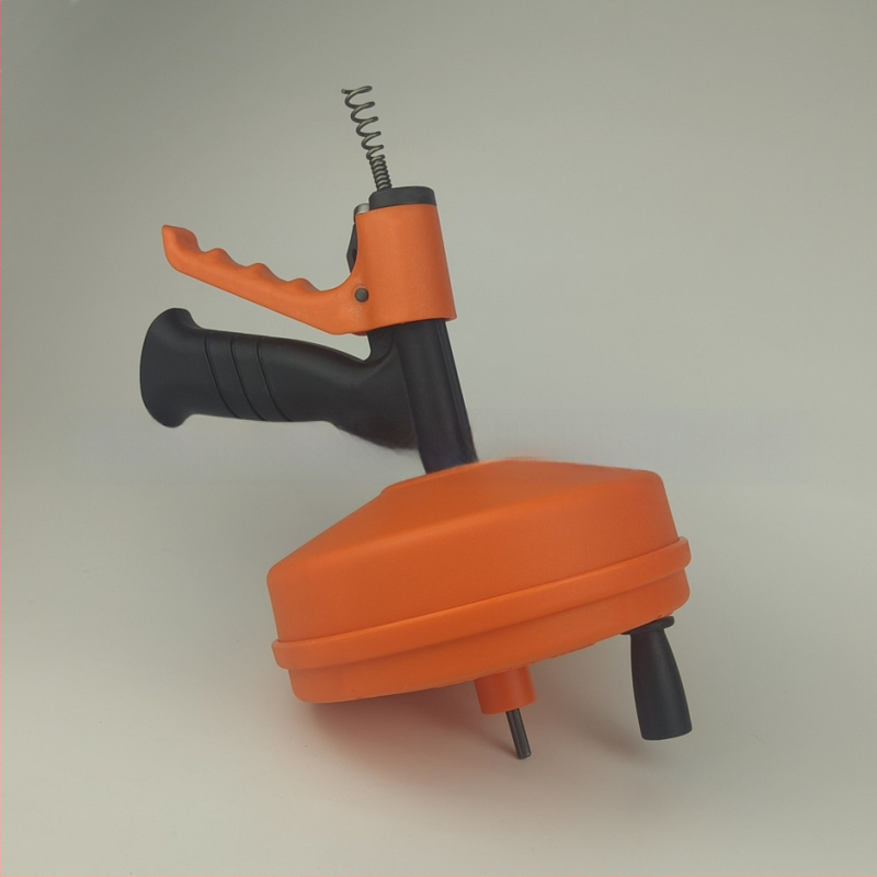 Tualeto ir virtuvės vamzdžių ploviklis, dviguba galia (automatinis ir rankinis), PP plieninė viela, 1 vnt