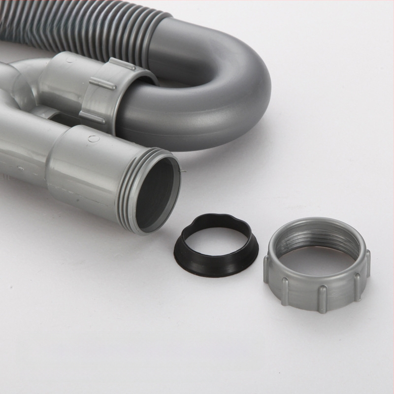 Αποχτευτικό σωληνάκι σε σχήμα U για νιπτήρα, PVC, καμπή τύπου P, CE πιστοποιημένο