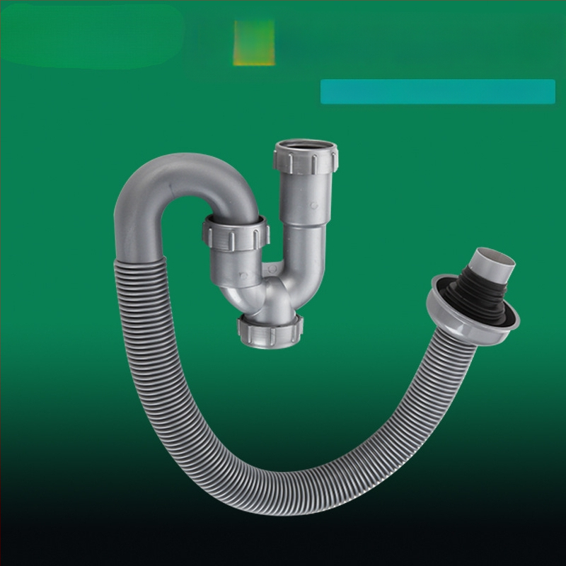 Αποχτευτικό σωληνάκι σε σχήμα U για νιπτήρα, PVC, καμπή τύπου P, CE πιστοποιημένο