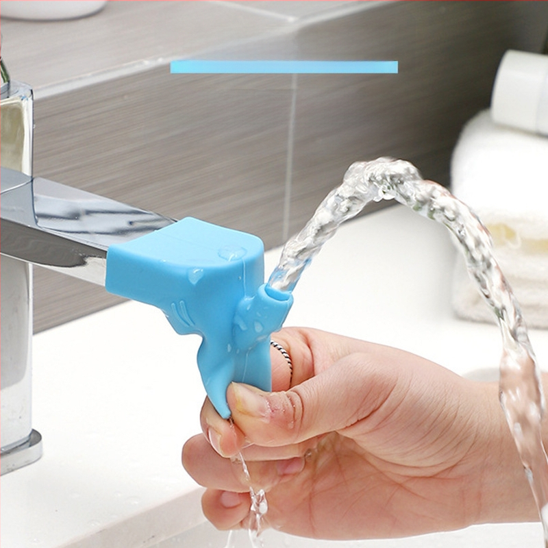 Proširenje slavine za djecu sa silikonskim izlazom protiv prskanja, priključna ugradnja, jednoručno upravljanje, silikonski materijal, maksimalna temperatura 100°C