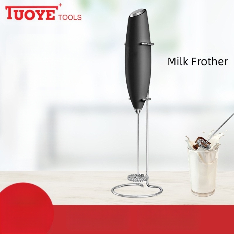 Млечен пенообразувател TUOYE+ | Безжичен мини ръчен електрически пенообразувател за мляко | ABS + 304 неръждаема стомана | Печат на лого | Персонализация | Модел 2023