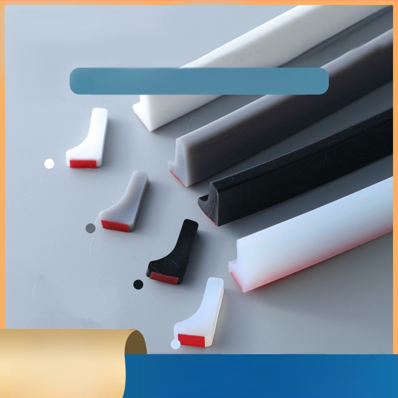 Дясноъгълен водозащитен уплътнител за баня - самозалепващ, TPE, мокро/сухо разделение, Dongluo