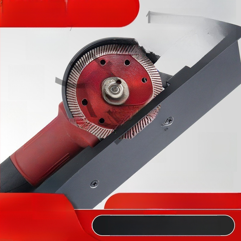 Аксесоар за ъглошлайф за кантване на керамични плочки с водно отстраняване на прах, преносим, регулируем държач