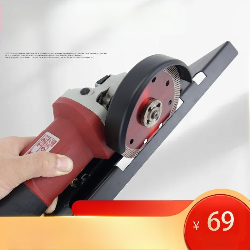 Аксесоар за ъглошлайф за кантване на керамични плочки с водно отстраняване на прах, преносим, регулируем държач