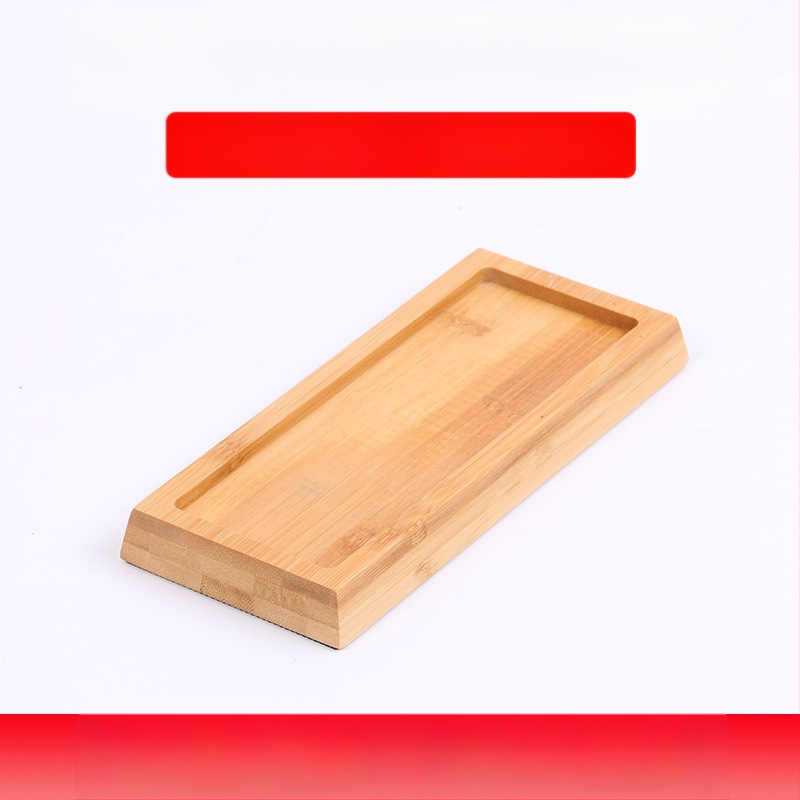 Lu Xin Bambusinė medinė pagrindas ašmenų akmenims su neslidžia danga