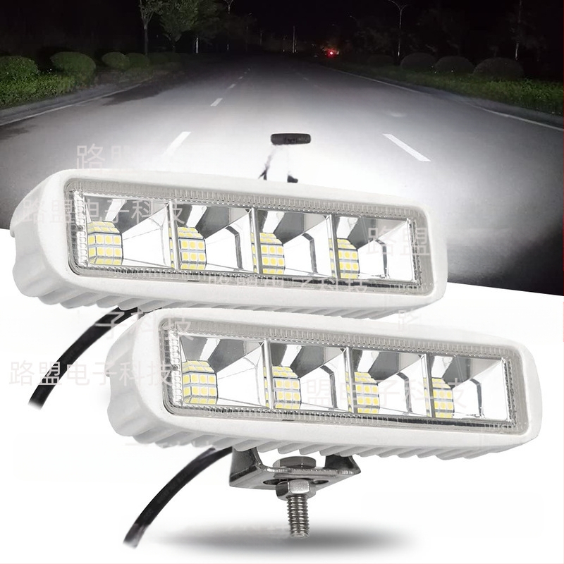 72W LED automašīnas darba gaisma – alumīnija korpuss, universāla jumta gaisma bezceļu transportlīdzekļiem, 12-60V DC, 6000LM, 6000K