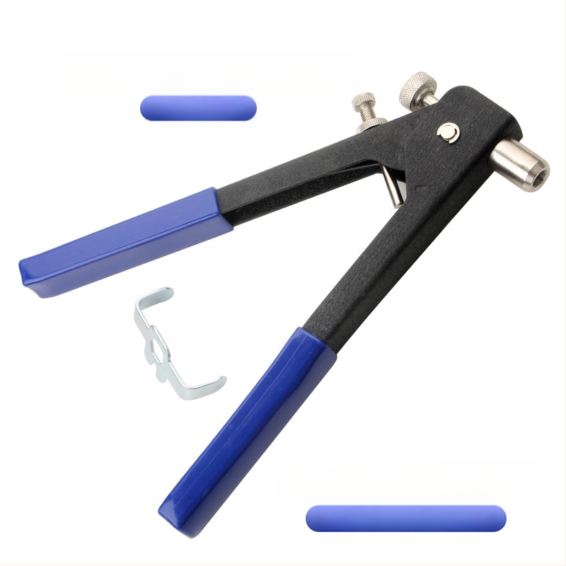 Ръчен нитова гайкова пушка - 6 части комплект, MUBUJIA, диаметър на нитова гайка 10 мм, дължина 270 мм, тегло 0,18 кг, ръчно задвижване