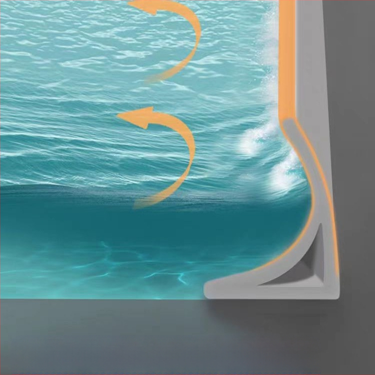 Баня водна бариерна лента — самозалепваща, мека гума, за сухо и мокро разделяне, висока температурна устойчивост