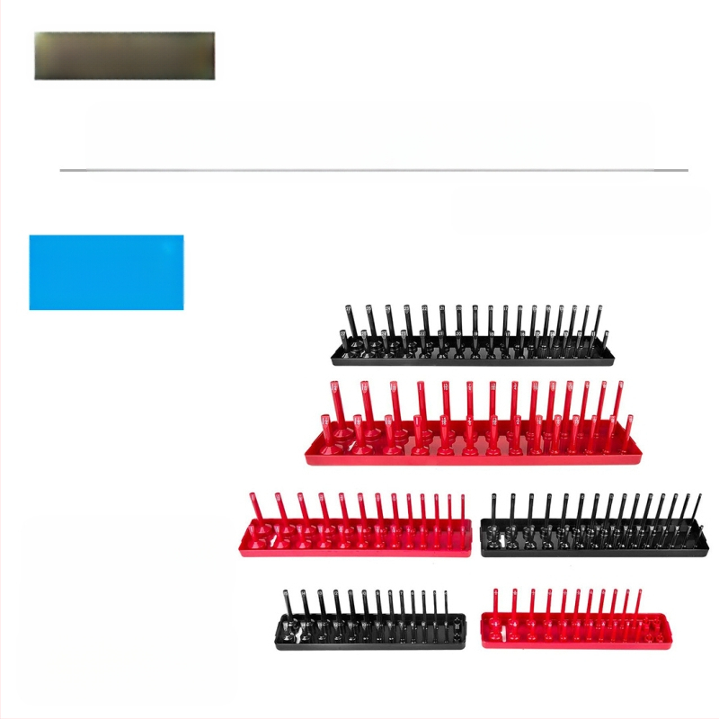 Пластмасов мултифункционален държач за вложки за метричен/инчов комплект, за дома и механични ремонти — Артикул 10773