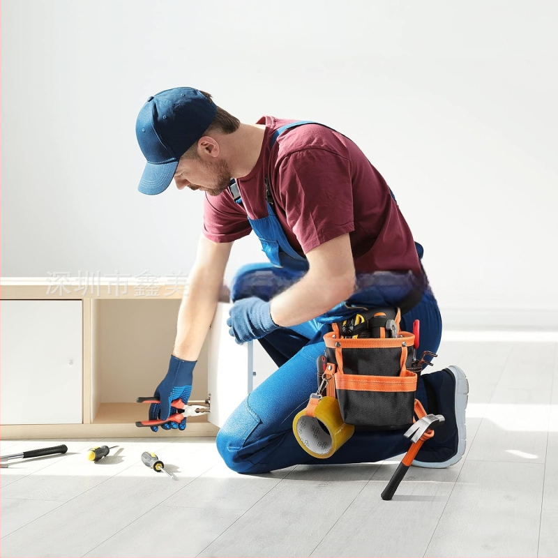 Портативен комплект за ремонт с поясна чанта за електроинструменти, модел 8899, текстилна конструкция, товароподемност 10 кг, произход Shenzhen