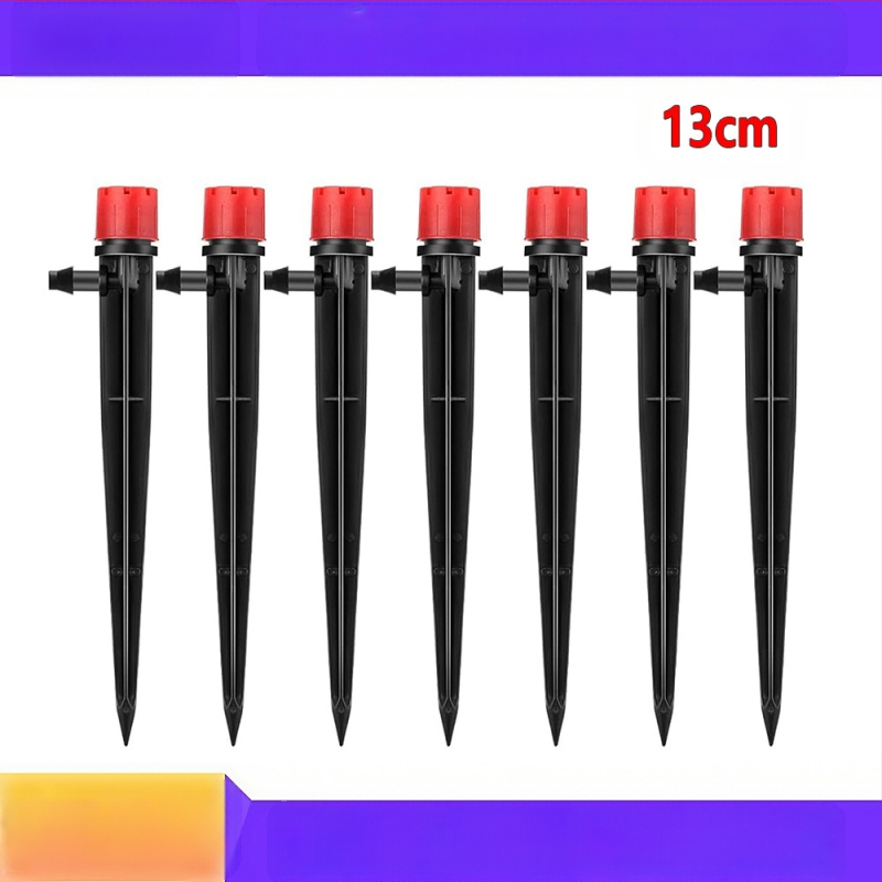 Emitter de picurare montat pe sol din PP plastic, flux reglabil, duză cu opt găuri, capacitate 0–70 L, pentru pomi fructiferi