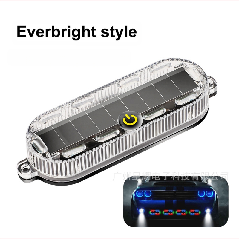 Saules LED brīdinājuma gaisma transportlīdzeklim, 2W, 12V, 0.2A, ABS