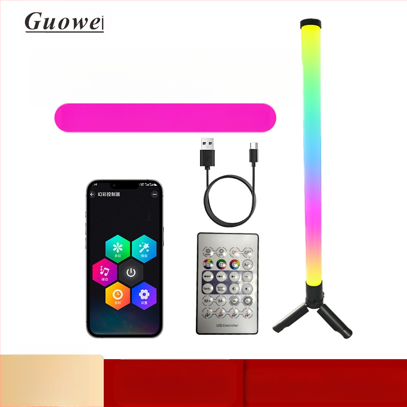 Настолна гейминг LED амбиент лампа с USB Bluetooth контрол, GW-RGB5050RGBIC, марка Country for, стил Light Luxury