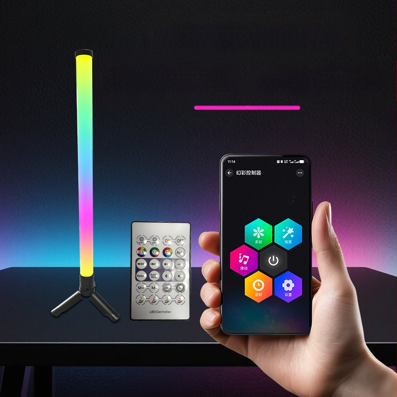 Настолна гейминг LED амбиент лампа с USB Bluetooth контрол, GW-RGB5050RGBIC, марка Country for, стил Light Luxury