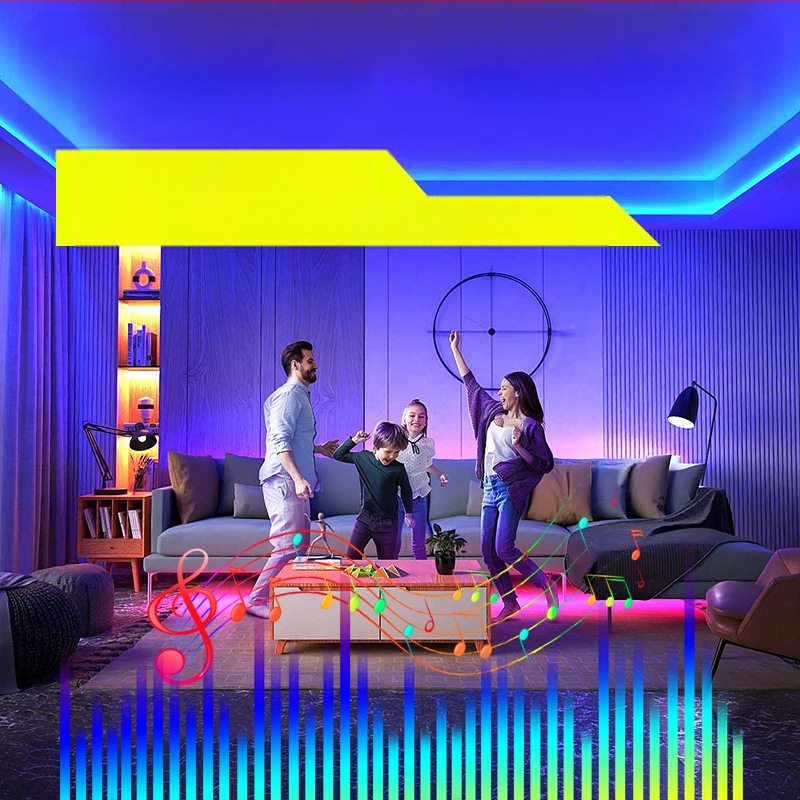 Išmani Bluetooth LED juosta 12V, 5050 LED karoliukai, nuotolinio ir programėlės valdymas, 18/30 LED, reguliuojamas šviesos ryškumas