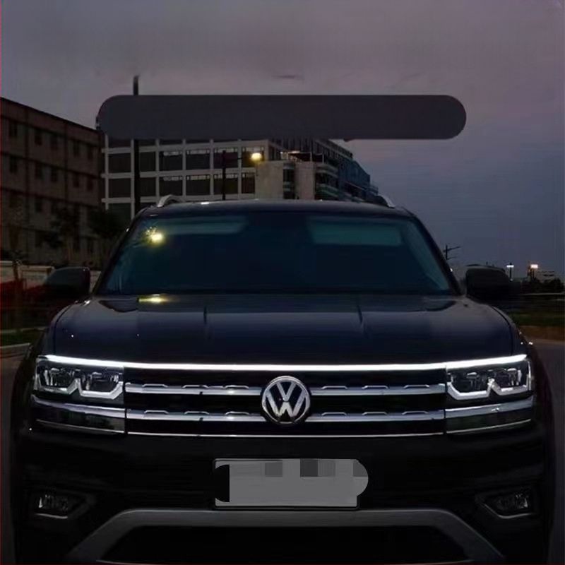 Automobilio DRL gaubtelis su 2835 LED, silikoninis korpusas, 12V, 10W, IP45