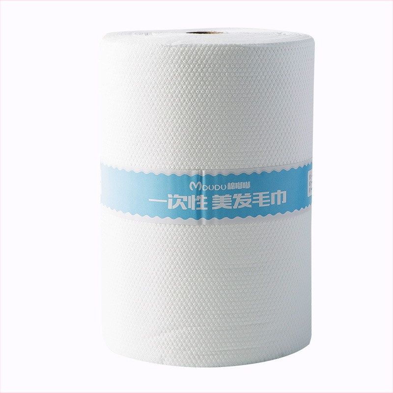 Grožio salono vienkartinis rankšluostis su perlų raštu ant galvos skara, sugeriantis, 65 g, 99% medienos pulpos