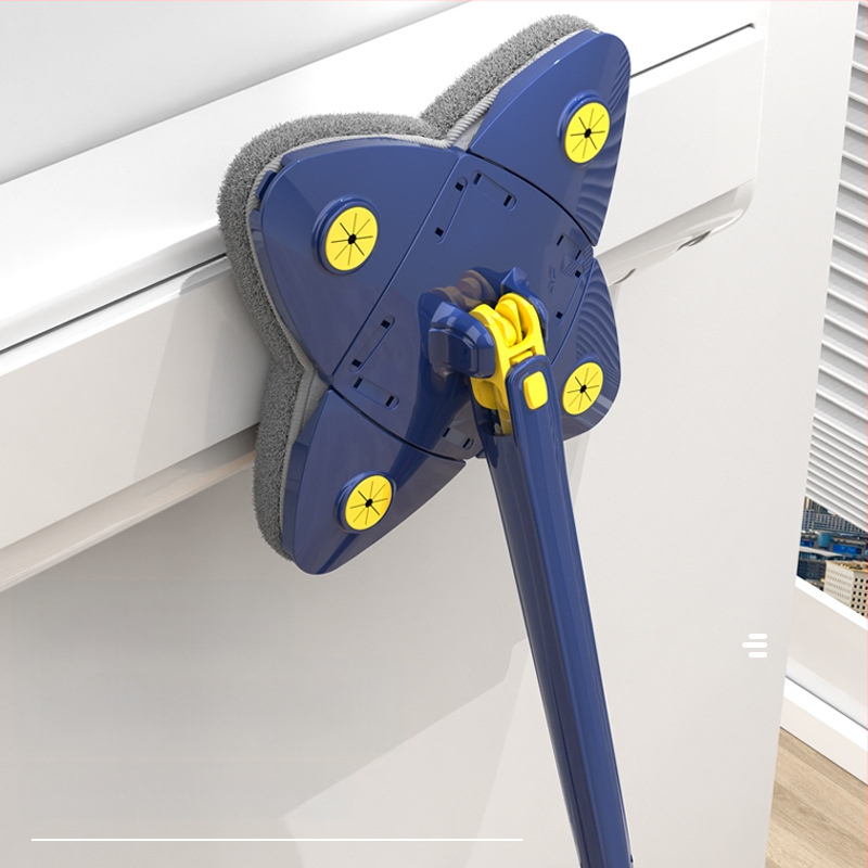 Πλακέ mop Twist – καθαρισμός με νερό χωρίς χρήση χεριών, λεπτές ίνες, ατσάλινη ράβδος, αντοχή έως 10 kg