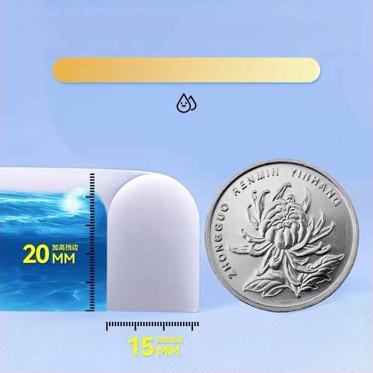 Самозалепващ U-образен воден ограничител за баня, врати и прозорци — естествен каучук, устойчив на високи температури, износоустойчив и корозионно устойчив, водо- и прахоустойчив уплътнител